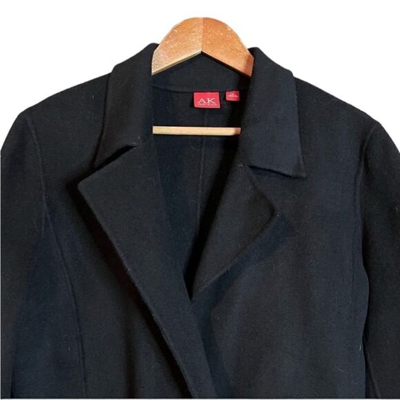 Anne Klein black wool blend coat. Size medium - Picture 2 of 12